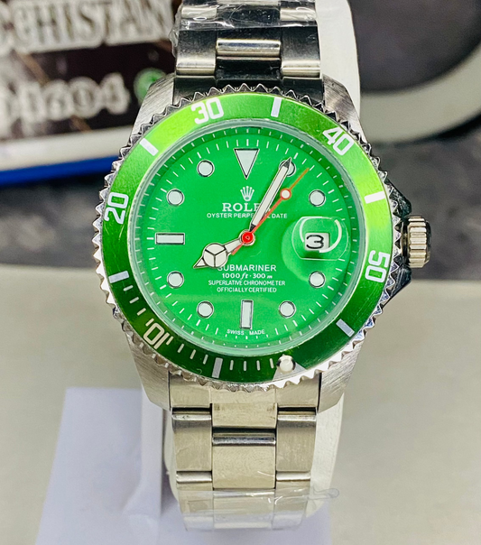 Rolex Submariner Hulk Green Dial Quartz Watch