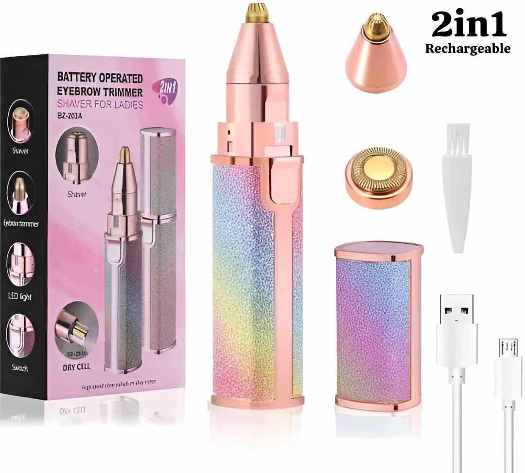 Luxury Glitter Electric Eyebrow Trimmer for Women